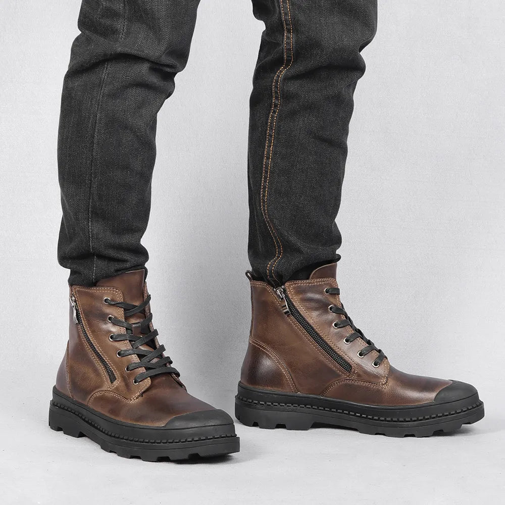 Cow Leather Handmade Retro Boots