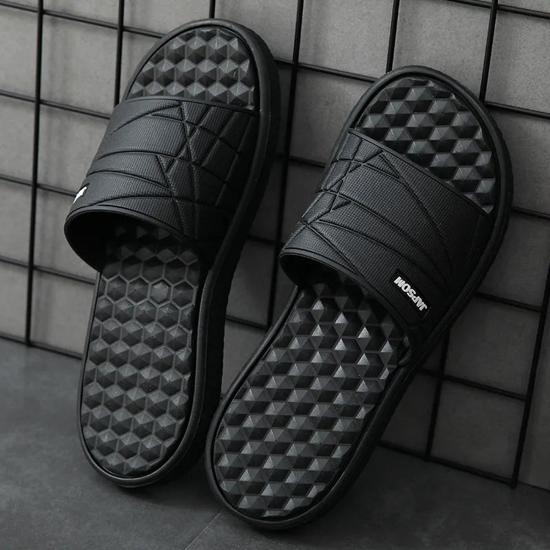 Open Toe Textured Slides